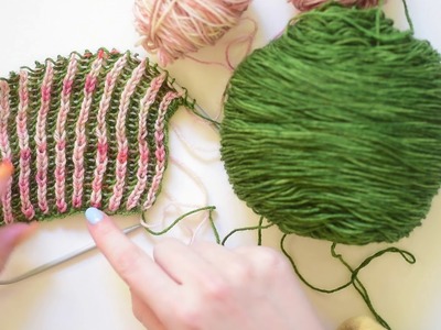 Brioche Knit Tips: Creating a color fade in brioche stitch