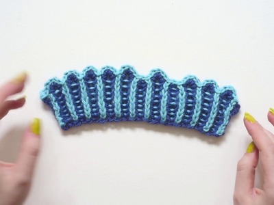 Brioche Knit Tips: The 2 Color Brioche Picot Bind Off
