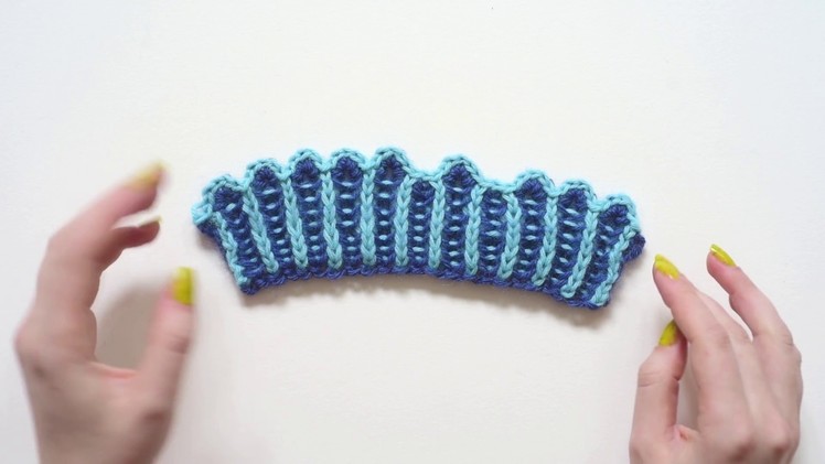 Brioche Knit Tips: The 2 Color Brioche Picot Bind Off