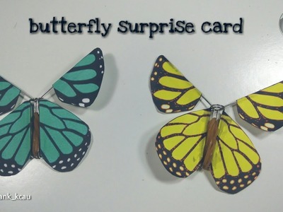 Cara membuat kartu kejutan kupu-kupu [beneran terbang loh]