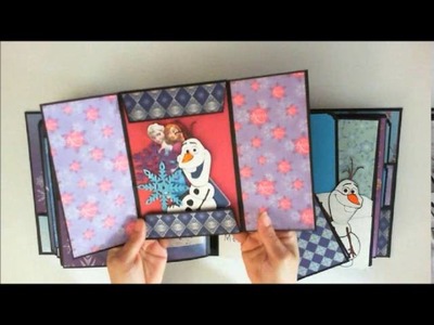 Completed Frozen Swap Mini Scrapbook Album by Pattys Crafty Spot