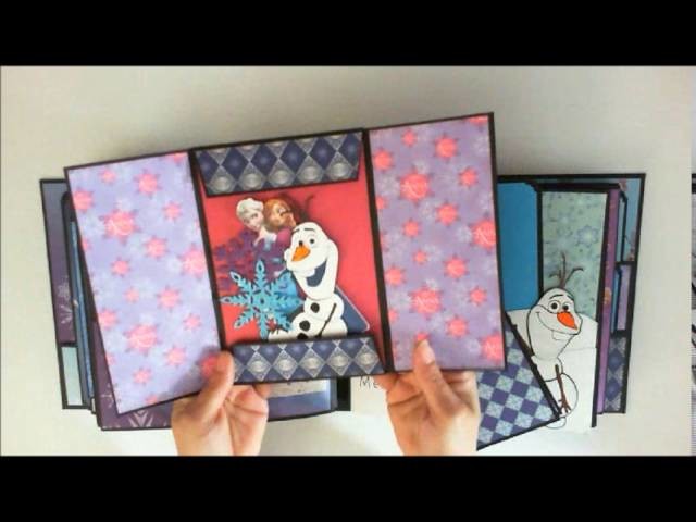 Completed Frozen Swap Mini Scrapbook Album by Pattys Crafty Spot
