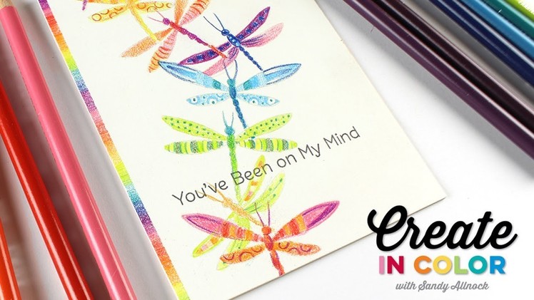 Create in Color with Sandy Allnock: Fluttering Friends with Colored Pencils