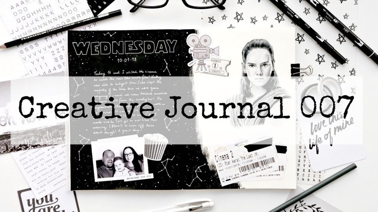 Creative Sketchbook Journaling With Me - Session 007 (Star Wars: The Last Jedi)