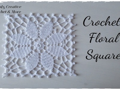 Crochet Floral Square | Lace Square