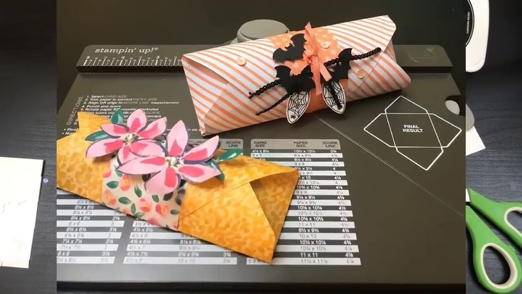 Cute DIY Treat Holder using the Stampin’ Up! Envelope Punch Board