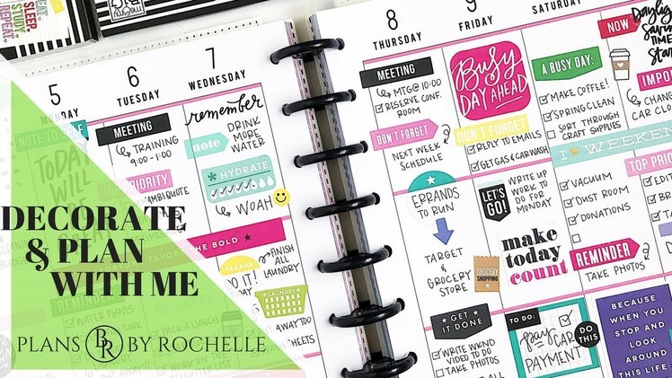 Decorate & Plan with Me | Plans by Rochelle