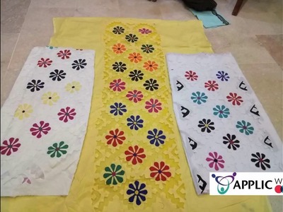 Design applique dress for girls|applic and handicraft
