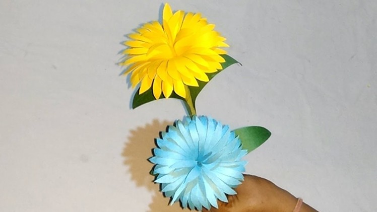 DIY : Paper Craft.Easy Paper Flower Stick Making.Easy Decor Craft.Paper Decor Craft.Art Gallery