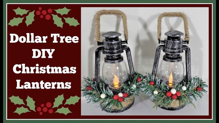Dollar Tree Diy ???? Christmas Lanterns