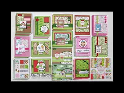 Doodlebug Design Christmas Town - 36 cards from one 6x6 paper pad