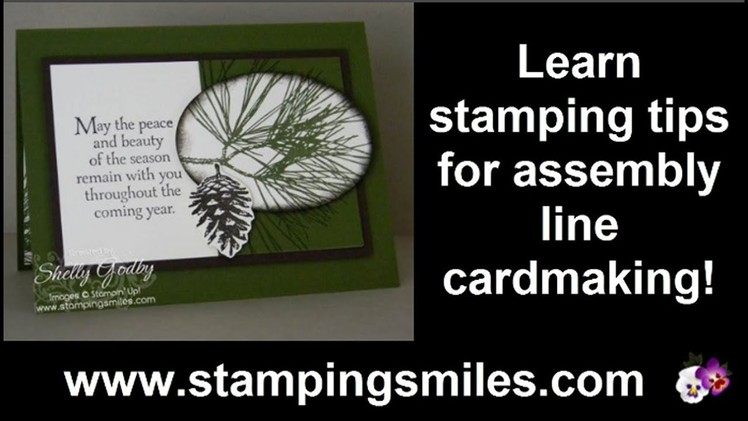 Earthy, easy and elegant Stampin' Up! Ornamental Pine Christmas card