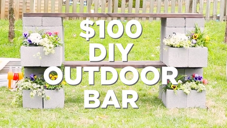 Easy DIY Outdoor Bar and Planter - HGTV