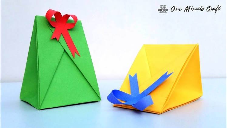 Easy Paper GIFT BAG | 1 Minute Craft