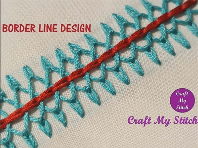 Hand embroidery | Border line design