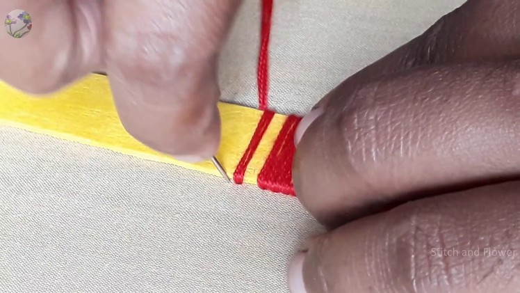 Hand Embroidery new trick design | How to embroidery design with new trick
