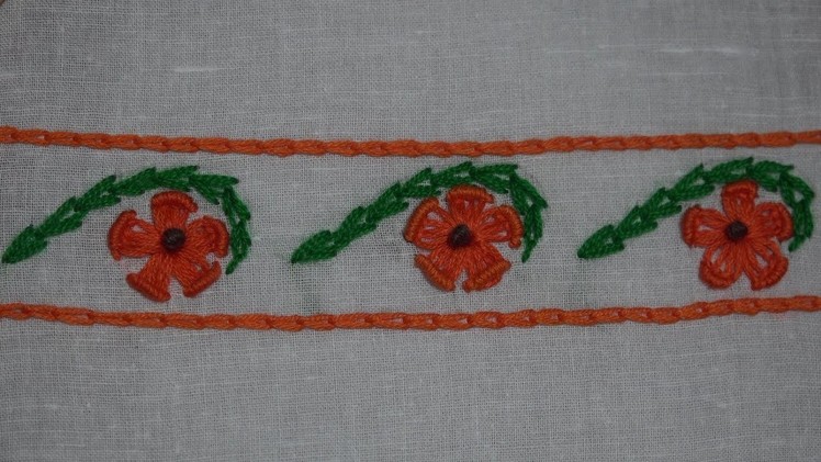 Hand Embroidery : Tutorial for Border Design