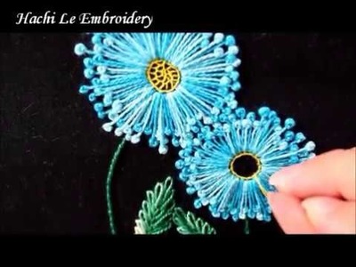 Hand Embroidery Tutorial for Beginners | Pistil Stitch - Long French Knot | Cách thêu hoa kiểu mới