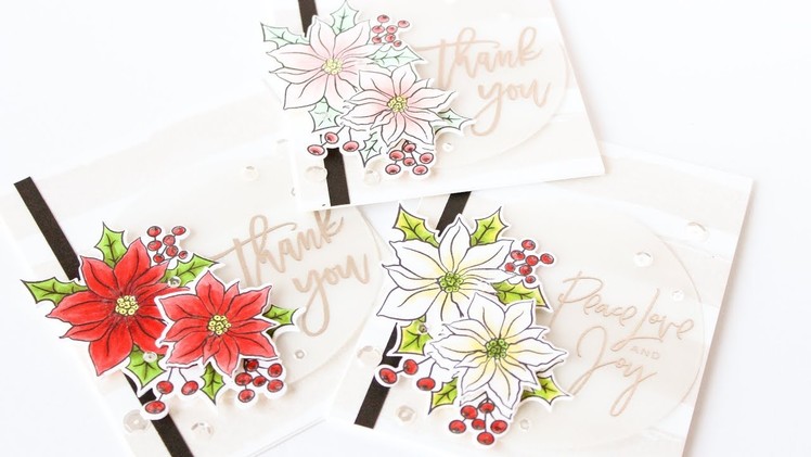 Holiday Thank You's Notes - Featuring Right At Home Stamps And The MISTI