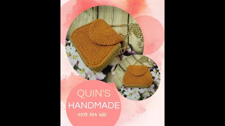How to crochet a mini bag from single crochet part 1.2 - Hướng dẫn móc túi mini từ mũi đơn phần 1.2