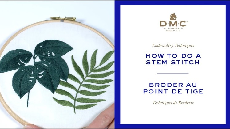 How to do a stem stitch tutorial