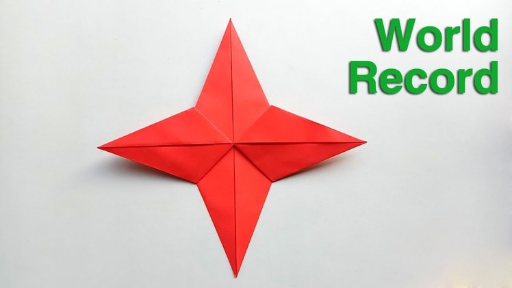 How to fold the world record paper Star