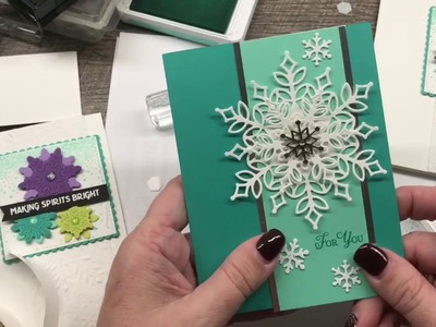 How to make 2 Gorgeous Snowflake Cards