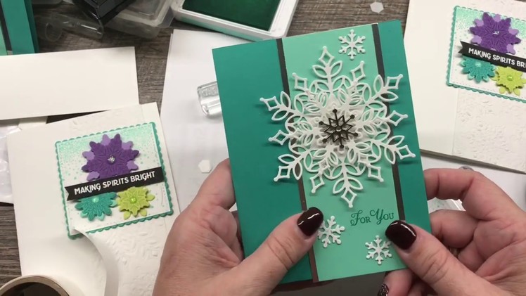How to make 2 Gorgeous Snowflake Cards