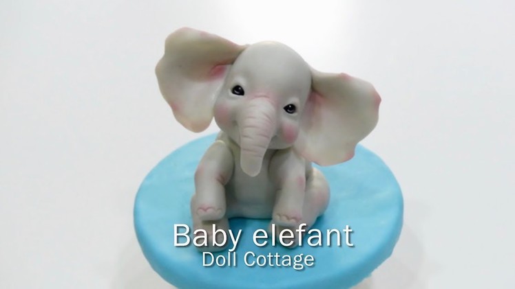 How to make a baby elephant . Como modelar un elefantito bebe.