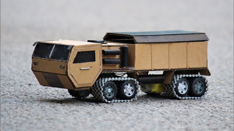 How to make a Battery truck from cardboard