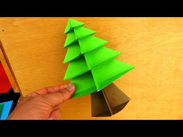 How to make an origami Christmas tree