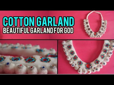 How to make Cotton Garland | Beautiful Cotton Garland for God