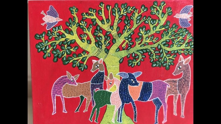 How to make Gond painting | Indian Art
