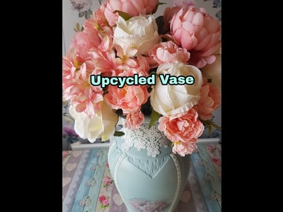 How to Upcycle A Vase | Shabby Chic | Chalk Paint | Vintage | Thrift Bargain