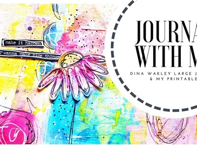 Journal With Me- Dina Wakley Large Journal & My Printables