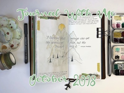 JOURNAL WITH ME | Travelers Notebook | Watercolour