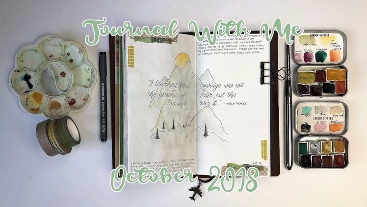 JOURNAL WITH ME | Travelers Notebook | Watercolour