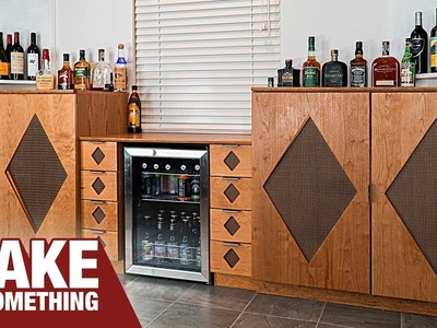 Making a Mod Style Built-in Beverage Bar | Woodworking Project