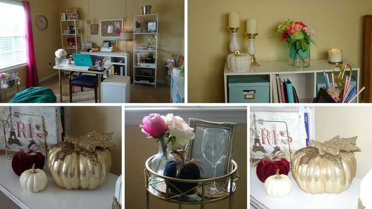 !!!NEW!!!  Feminine Pink and Fuschia Home Office Tour