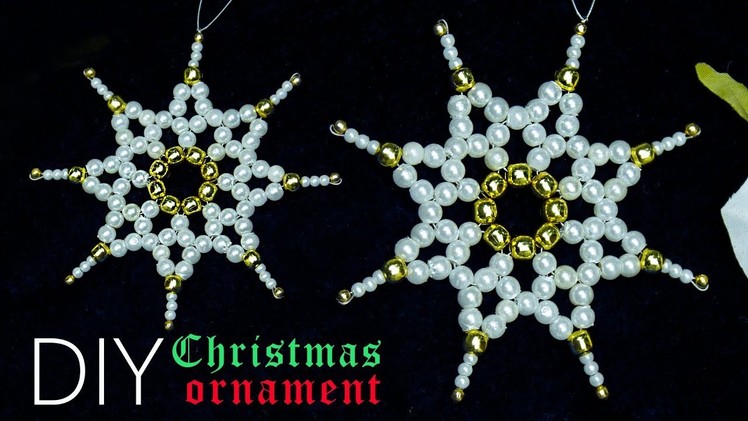 NEW-How to make snowflakes | Christmas decorations ideas | Christmas crafts |Beads art