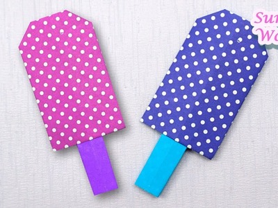 Origami - Popsicle, Iced Lolly, Ice Candy (Tutorial, DIY)