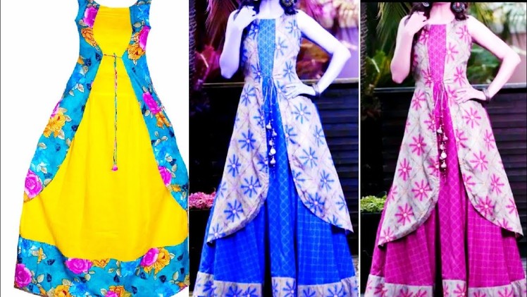 Party wear long gown Design cutting and stitching.  ????