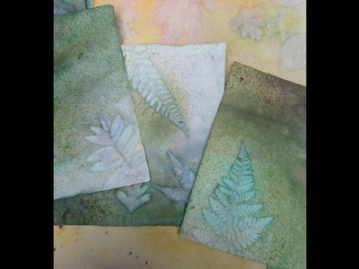 Plant Transfer and Inked Papers Tutorial May 2018