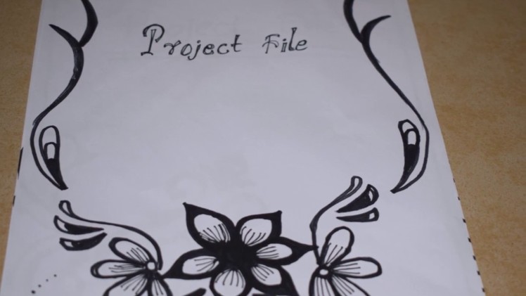 Project  file  cover  page