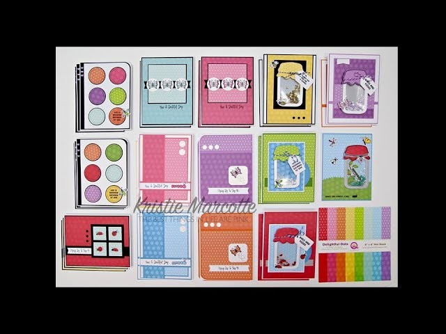 Queen & Co. Bug Jar kit and Delightful Dots - 31 cards from one 6x6