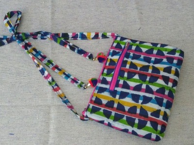 Sabke Liye ek Pyara sa Bag, DIY Colourful Sling Bag with a twist, New design sling bag