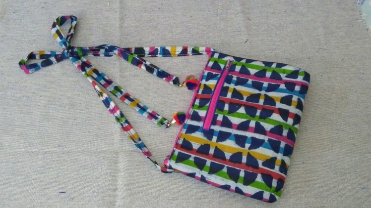 Sabke Liye ek Pyara sa Bag, DIY Colourful Sling Bag with a twist, New design sling bag