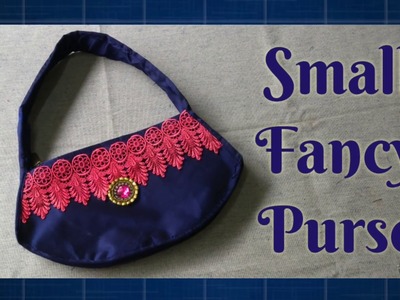 Small Fancy Purse, DIY Indian Lace Purse, DIY Silk Bag
