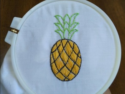 Stylish Pineapple Embroidery