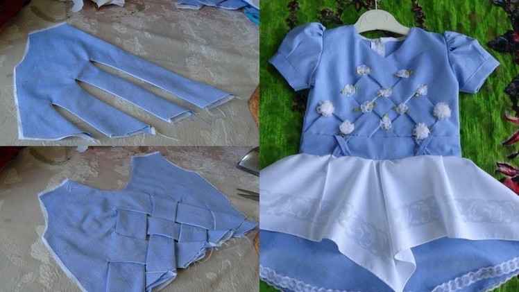 STYLISH & UNIQUE CUTTING STITCHING STYLE, TUNICK TOP SHIRT FOR BABY GIRL SPECIAL DRESS FOR EID,